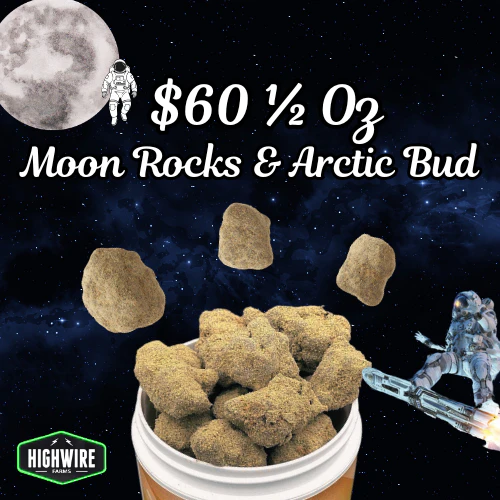 $60 Snowcaps & Moon Rocks 1/2 OZ