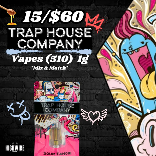  15/$60 Trap House Co. Distillate 510's 1g