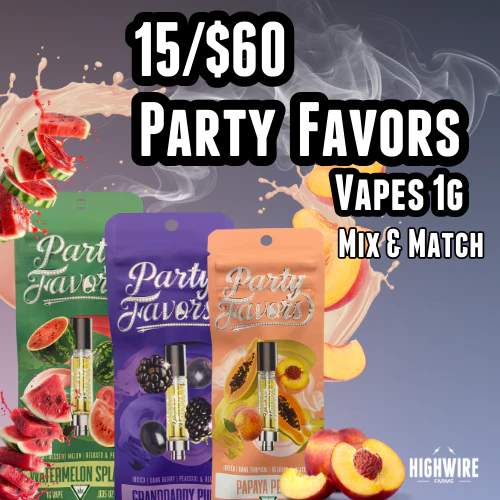 15/$60 Party Favors 510 Vapes 1g