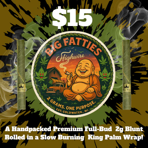 $15 BIG FATTIE King Palm Blunts 2g