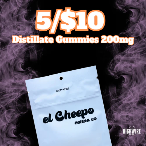 5/$10 El Cheepo Gummies 200mg