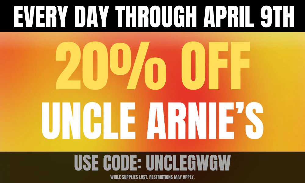 20% off Uncle Arnie's