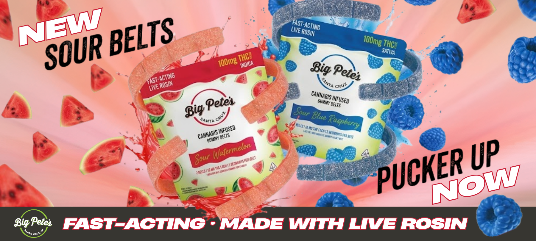 NEW pete's sour belts