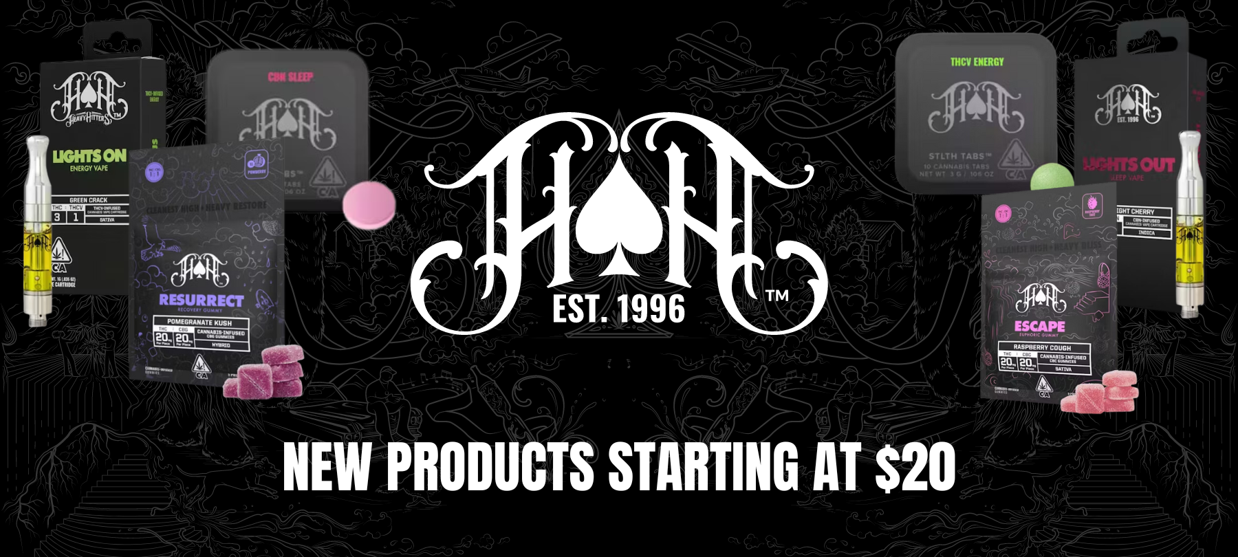 Heavy Hitters has new products starting at $20