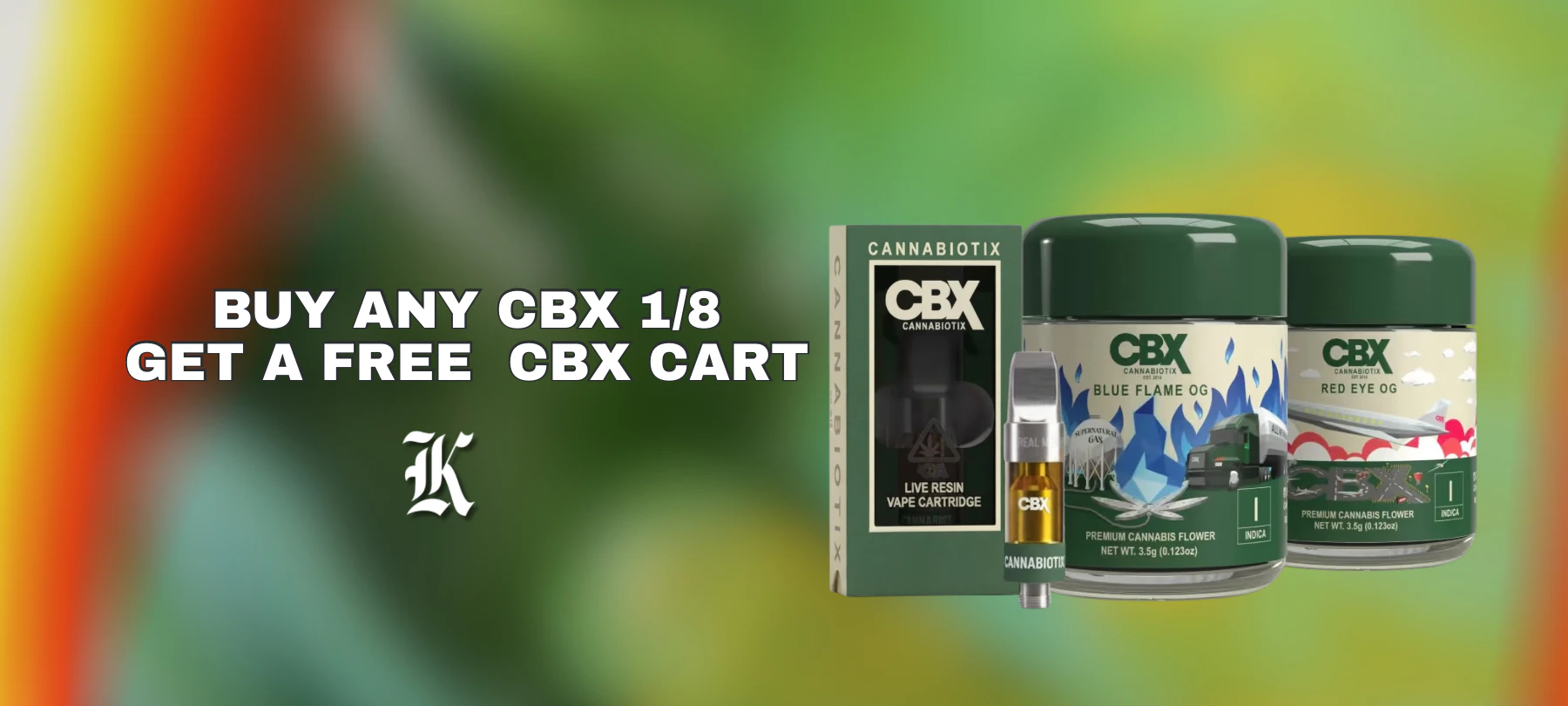 CBX Flower Eighth → FREE Cart