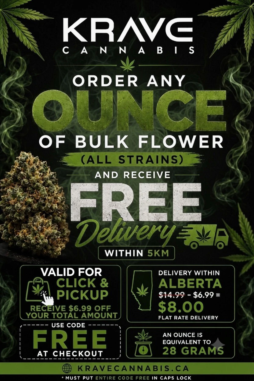 ORDER ANY OUNCE AND RECEIVE FREE DELIVERY WITHIN 5KM