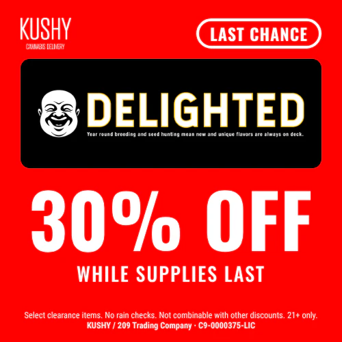 LAST CHANCE: DELIGHTED 30% OFF
