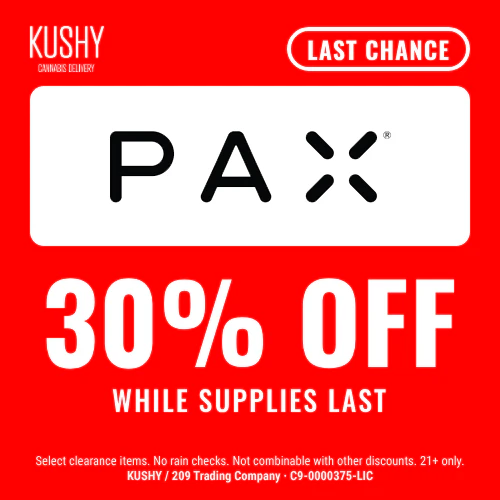 LAST CHANCE: PAX 30% OFF