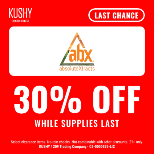 LAST CHANCE: ABX 30% OFF