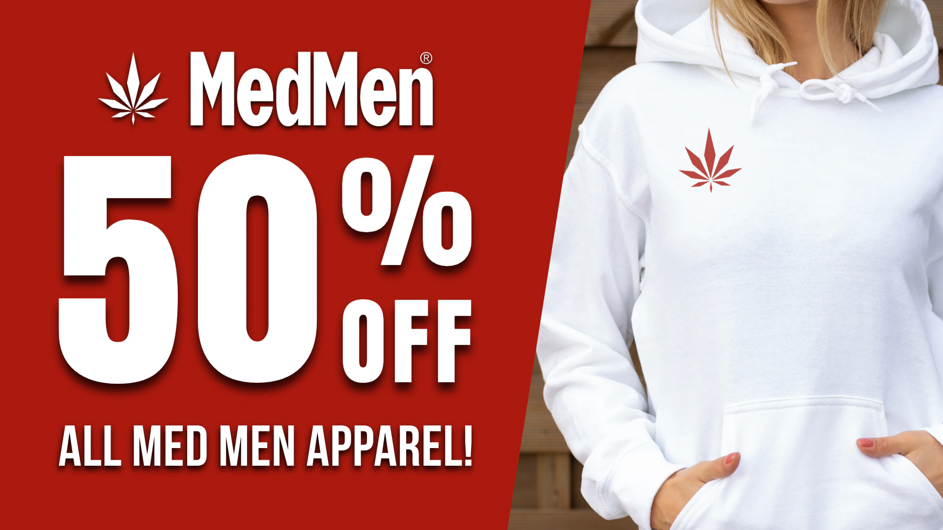 50% Off All Med Men Apparel!