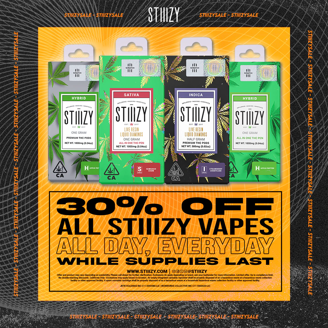 30% OFF STIIIZY