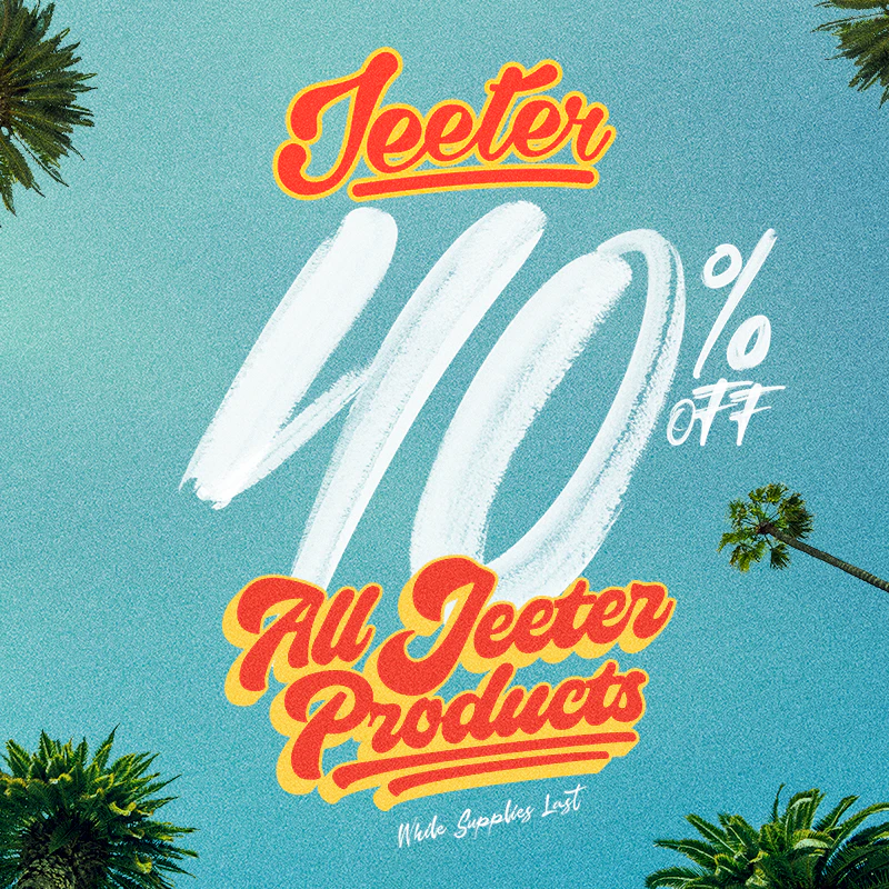 40% off Jeeter every Thursday in October