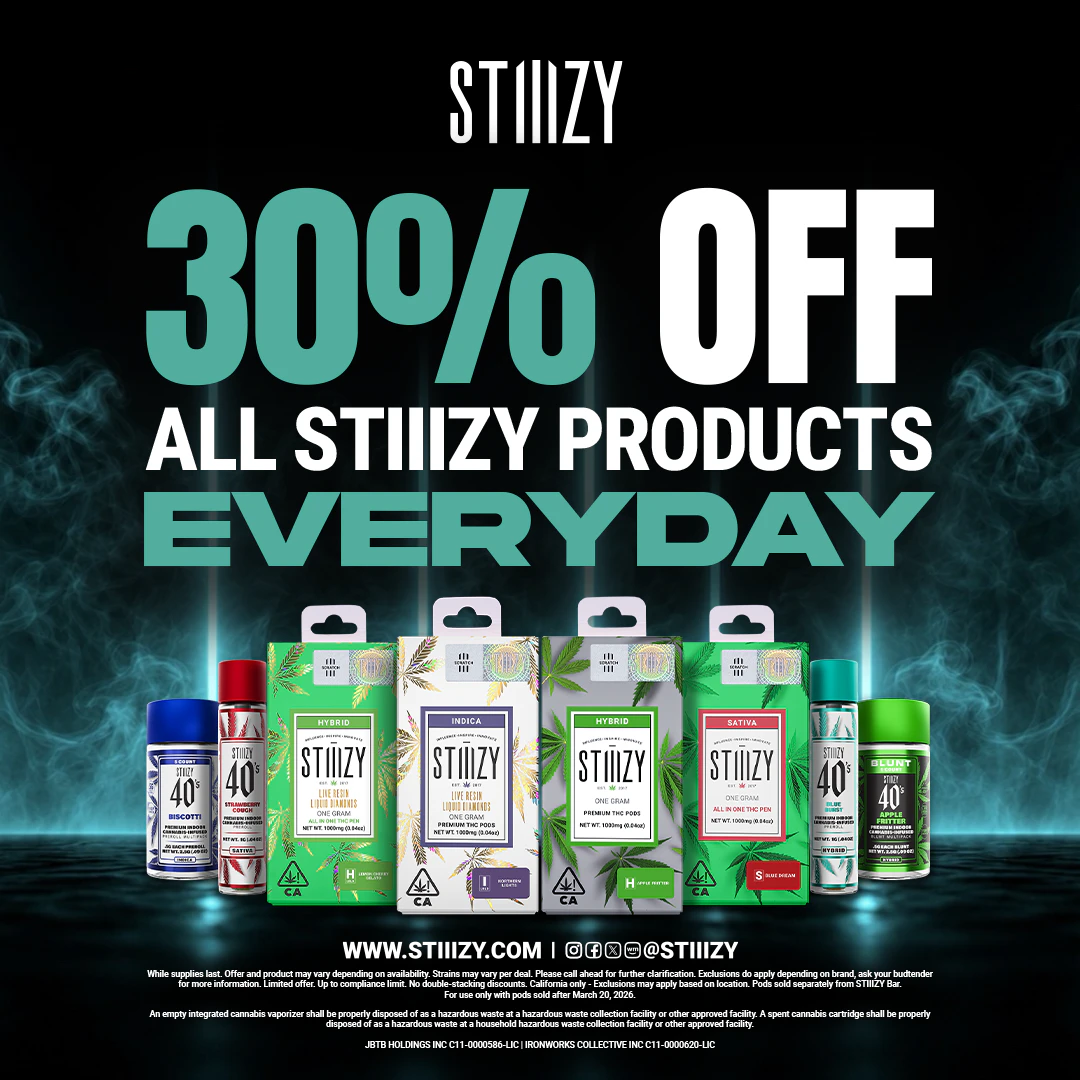 30% OFF STIIIZY