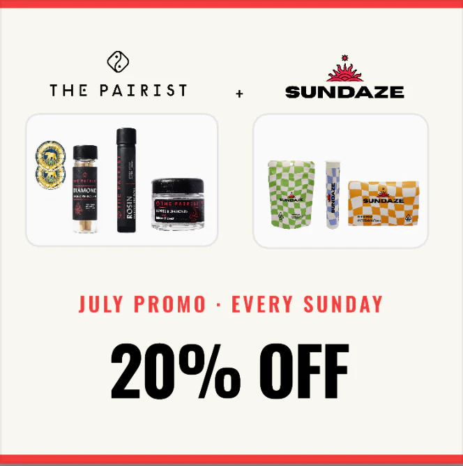 20% off The Pairist & Sundaze