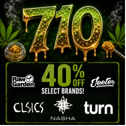 40% off Raw Garden, Jeeter, Nasha, & Turn 