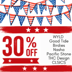 30% off Wyld, Good Tide, Birdies, Nasha & THC Design 