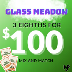 🌿 Glass Meadow Flower Deal – 3 Eighths for $100