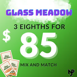 🌿 Glass Meadow Flower Deal – 3 Eighths for $85