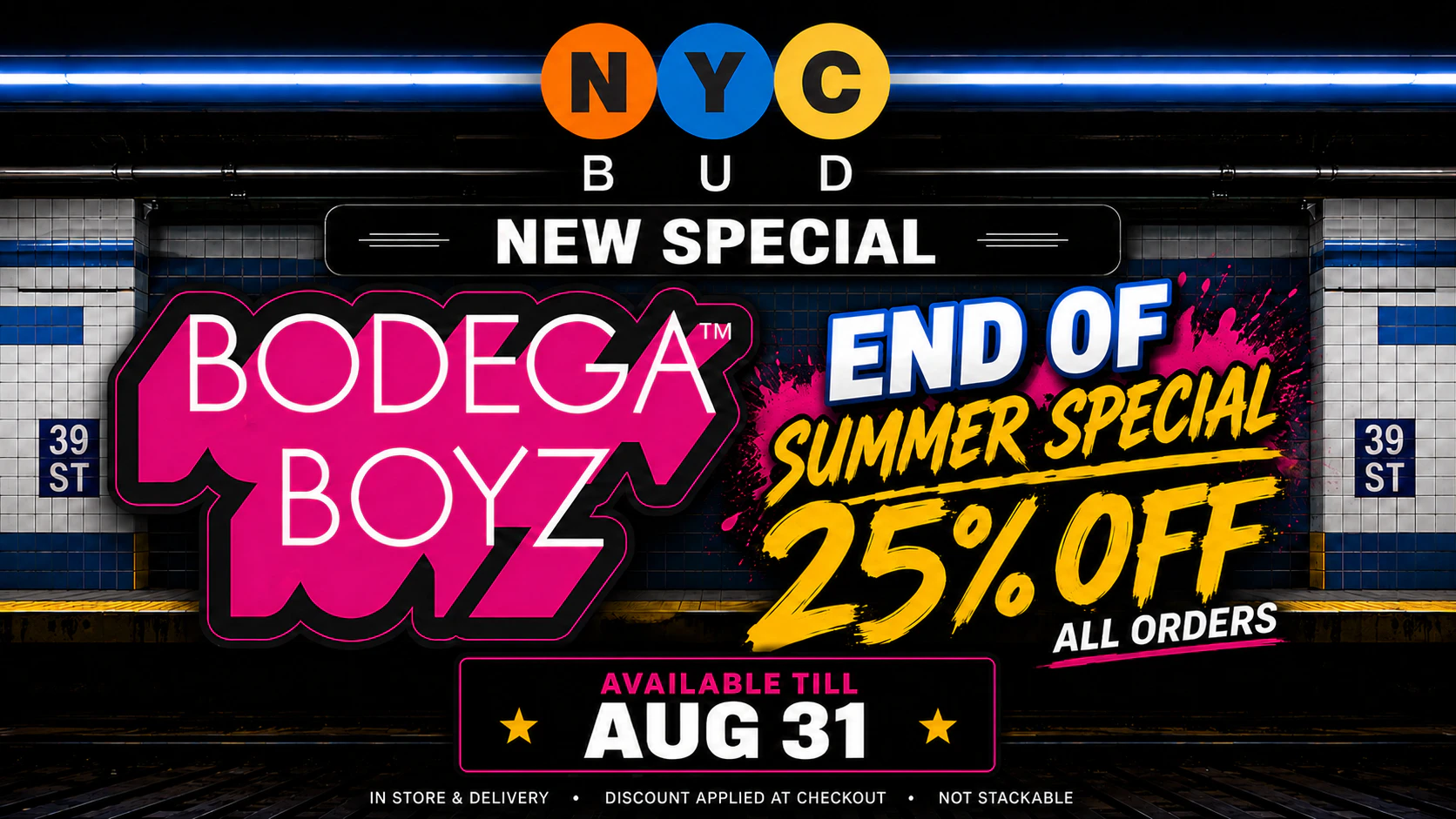 25% Off all Bodega Boyz!