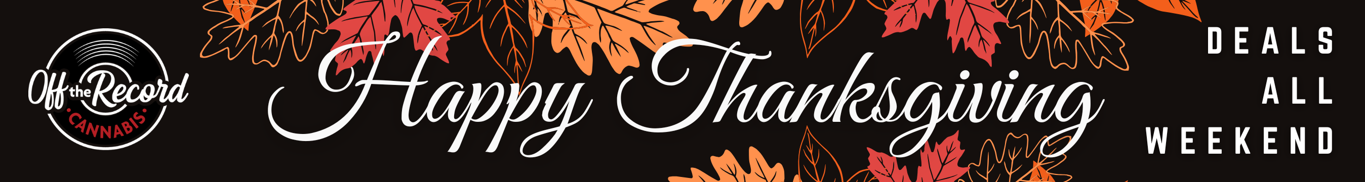 Happy Thanksgiving! Deals all weekend! :)