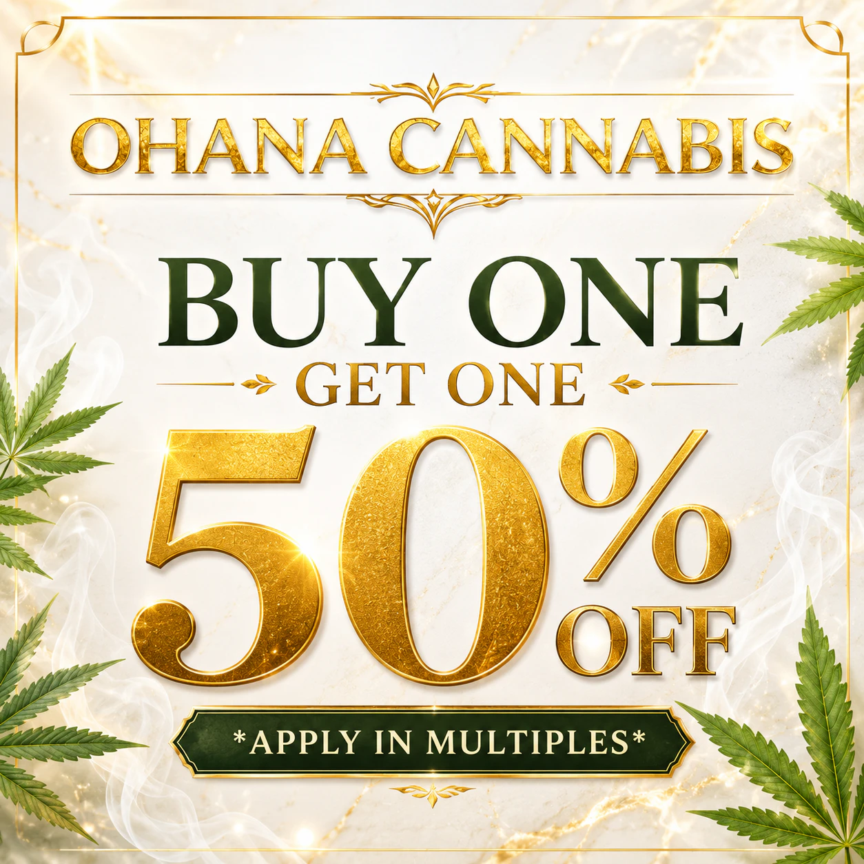 Buy One Get One 50% OFF