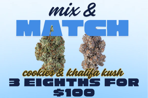 Khalifa Kush & Cookies Mix N Match Bundle 3 for $100