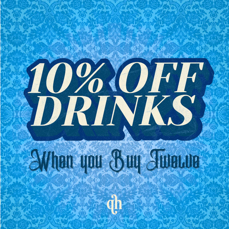 10% OFF Drinks When You Buy 12