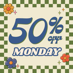 50% off Monday