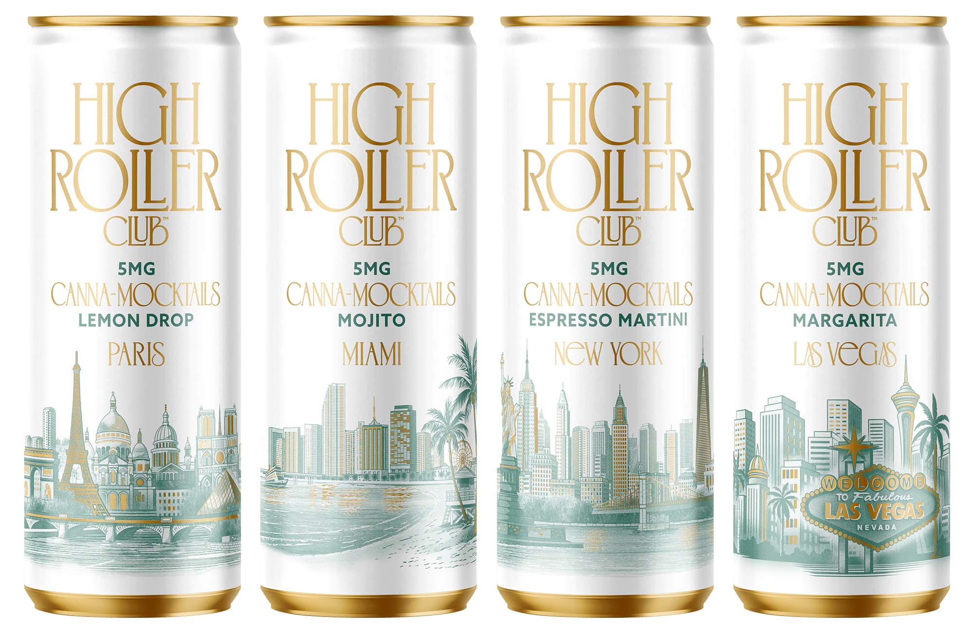 4 for $35 High Roller Club Canna Mocktails
