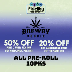 Drewby Dooby Pre-Roll 10 Packs - 50% Off