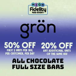 Gron Full Size Chocolate Bars - 50% Off