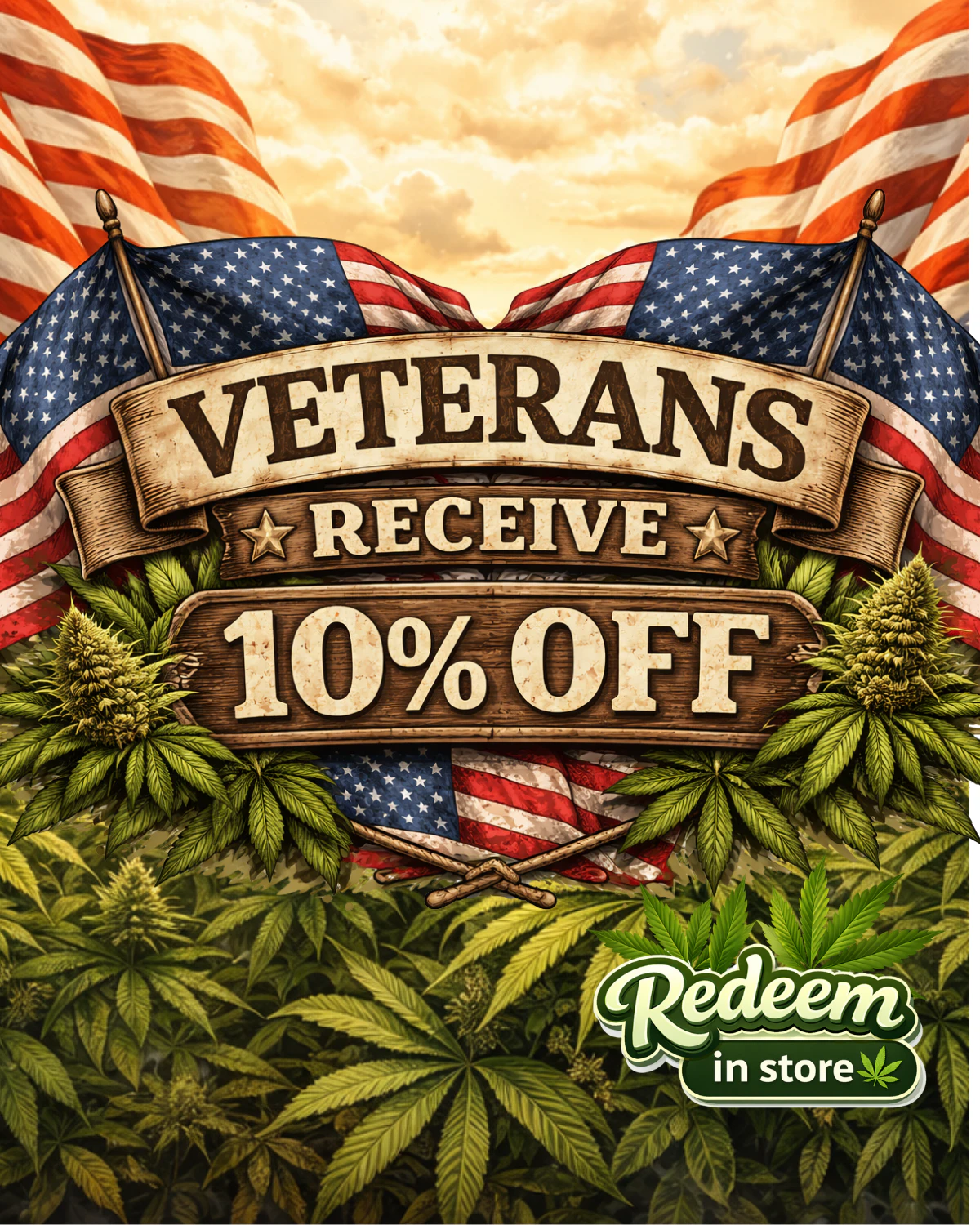 10% Off for Veterans