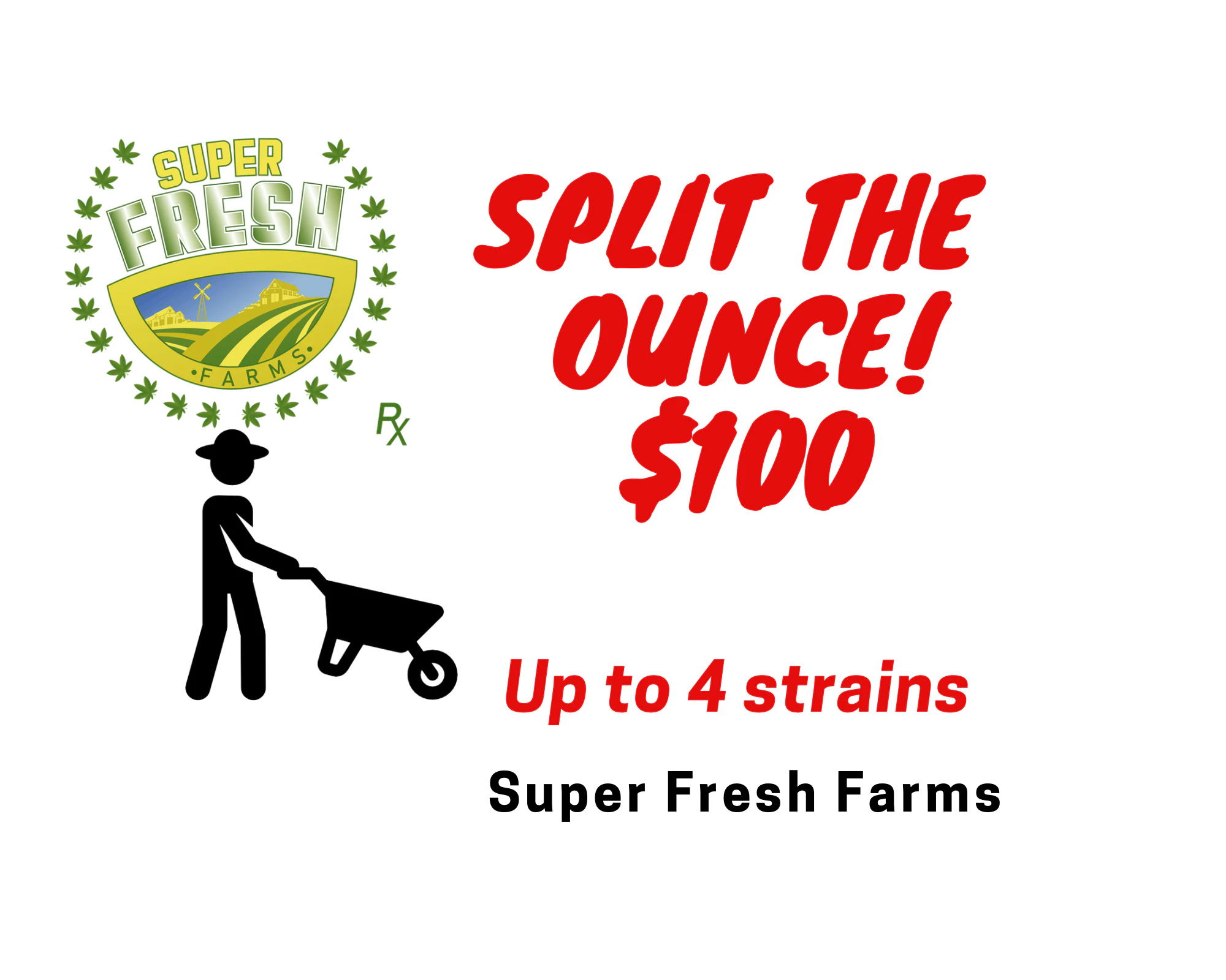Split the ounce $100