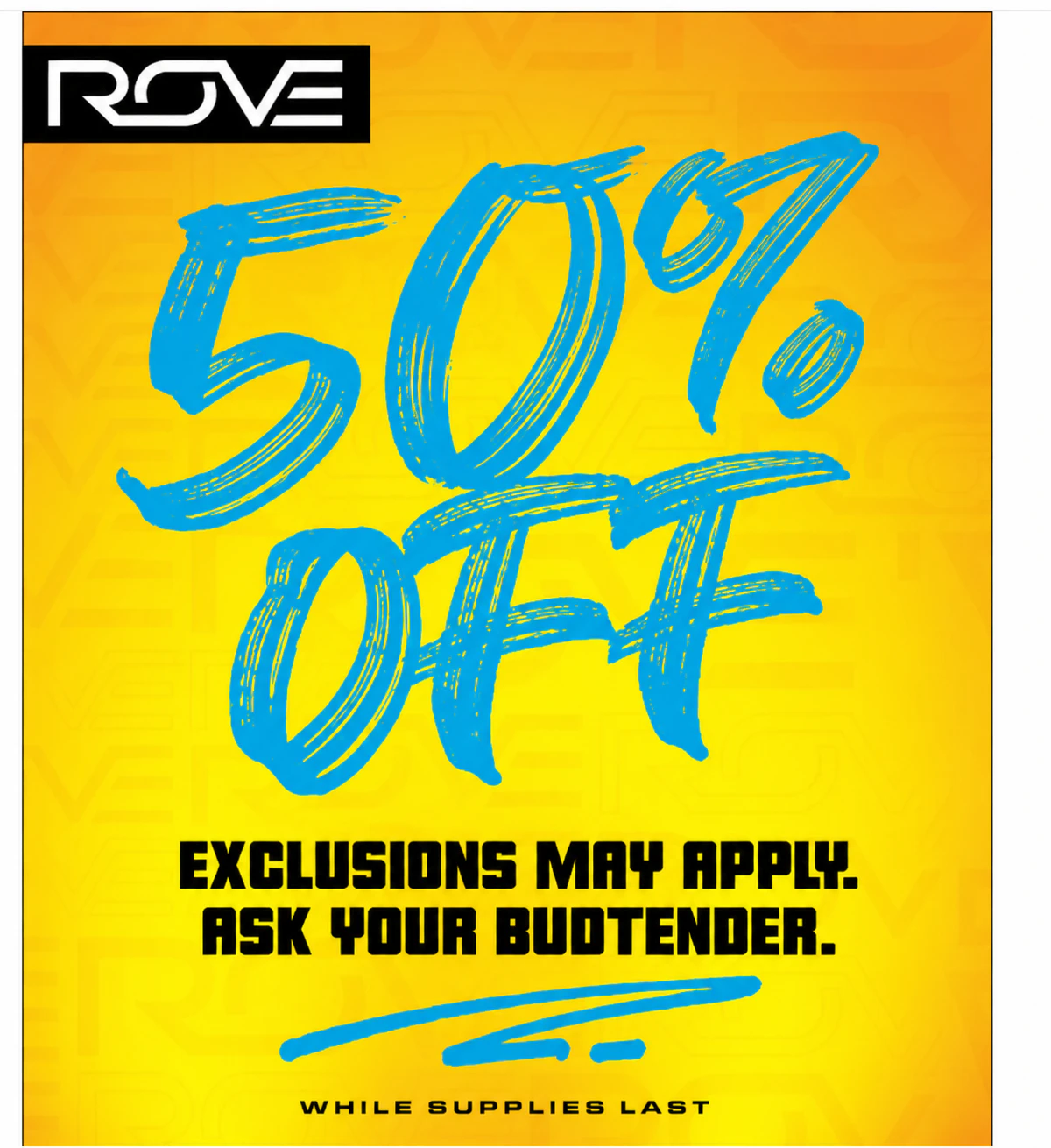 50% OFF All Rove Products 