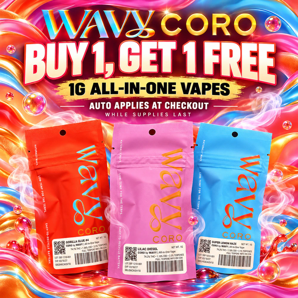 WAVY 1G VAPES — Buy 1, Get 1 Free