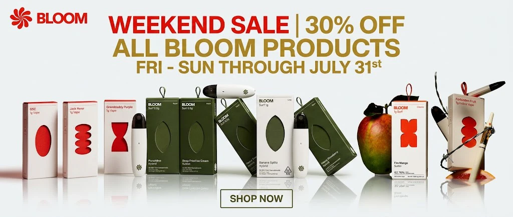 Bloom 30% Off Weekend Sale