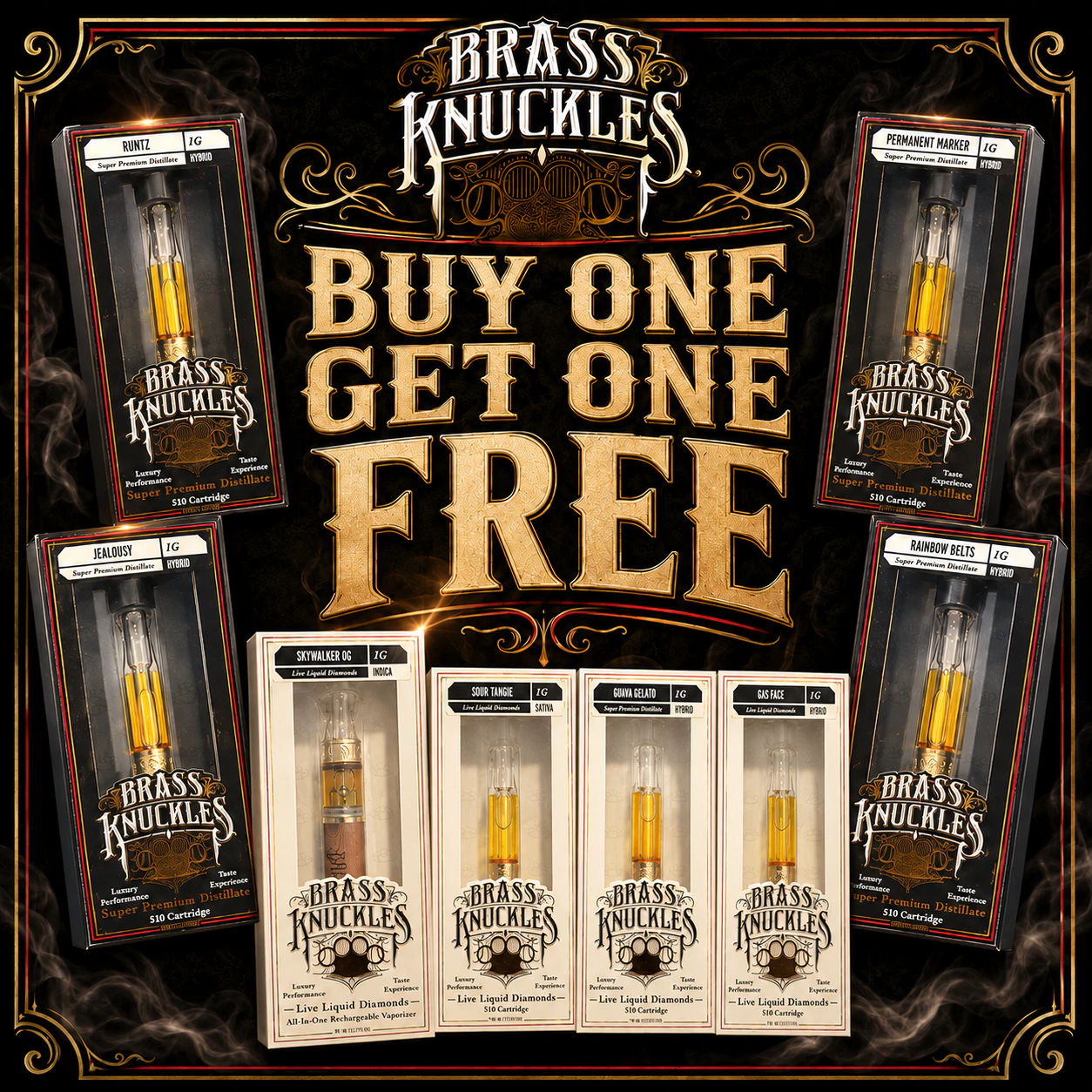 BUY ONE, GET ONE FREE - BRASS KNUCKLES.