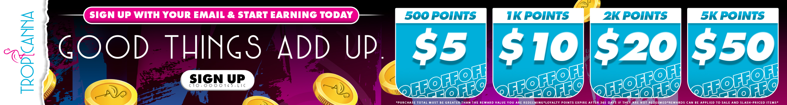New Loyalty: Points That Pay You Back! Check Out Or New Loyalty Program, Your Points, Your Savings.